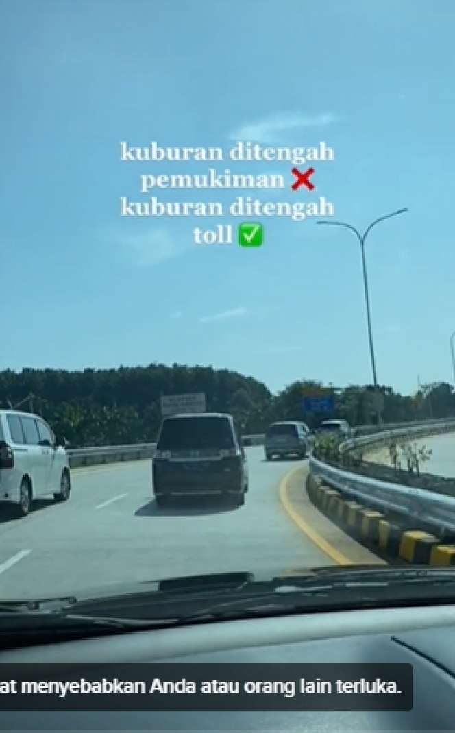 Viral Penampakan Ribuan Kuburan di Tengah Jalan Tol Cibubur, Bikin Geger Netizen, Ini 8 Potretnya Bikin Ngeri