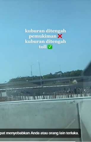 Viral Penampakan Ribuan Kuburan di Tengah Jalan Tol Cibubur, Bikin Geger Netizen, Ini 8 Potretnya Bikin Ngeri