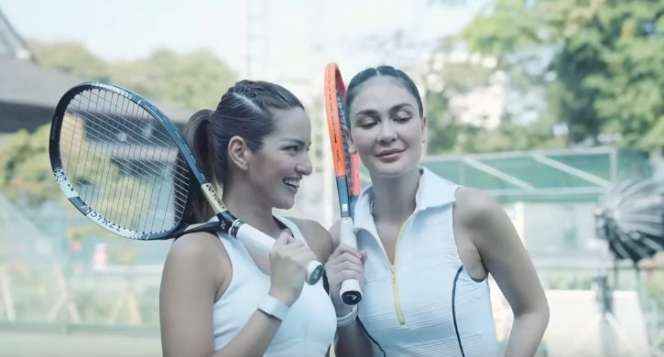 Potret Ada Gaya Luna Maya VS Nia Ramadhani saat Bermain Tenis, Gak Mau Kalah Sama Nagita 