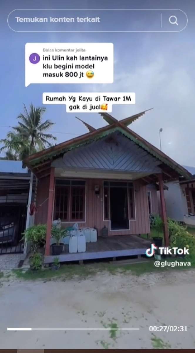 Penampakan Rumah dari Papan Kayu Ditawar Rp1 Miliar Tapi Ditolak, Ternyata Isinya Tak Biasa, Netizen: Pantes Rp1 M