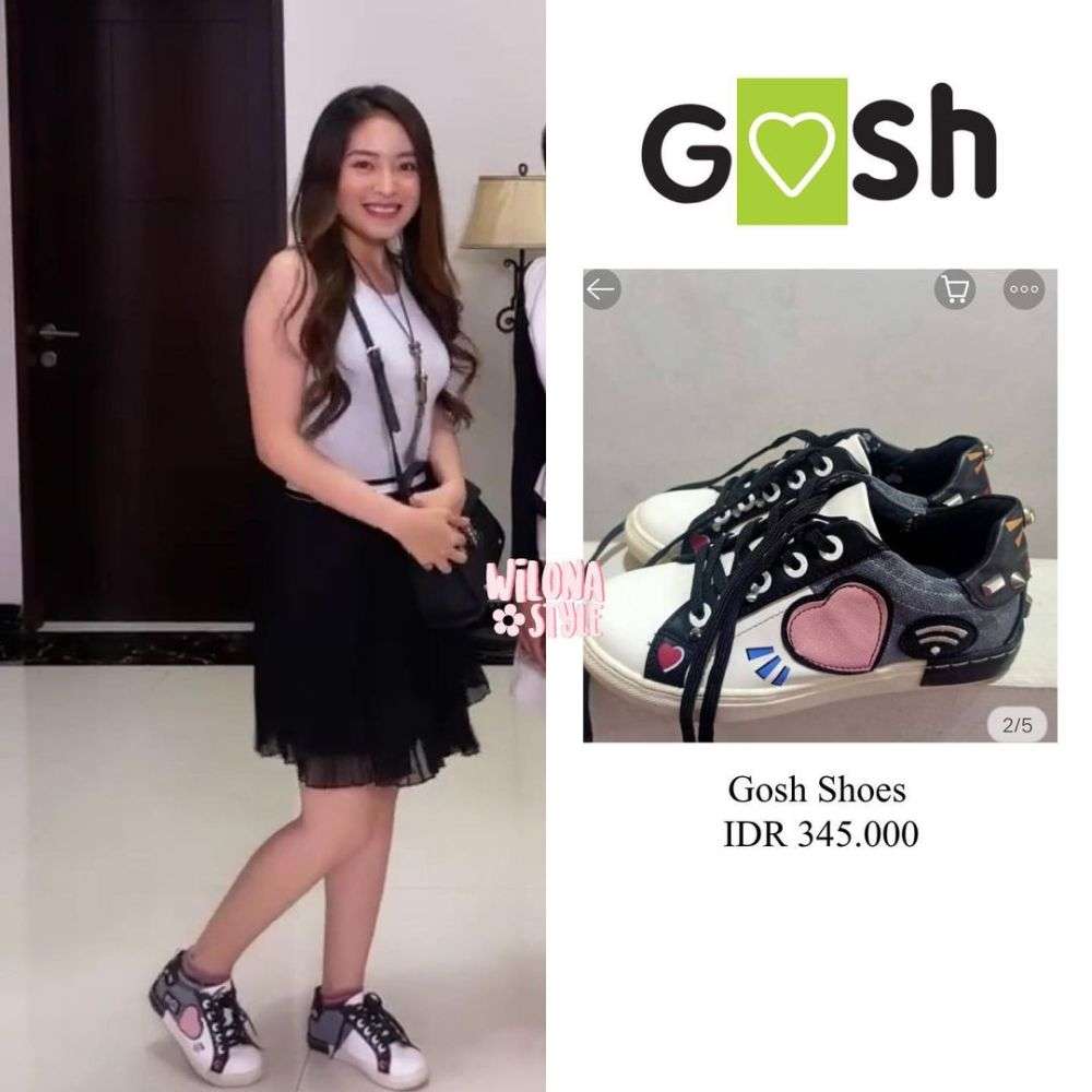 Potret Sekelas Natasha Wilona Pakai Sepatu Harga Rp300 Ribuan