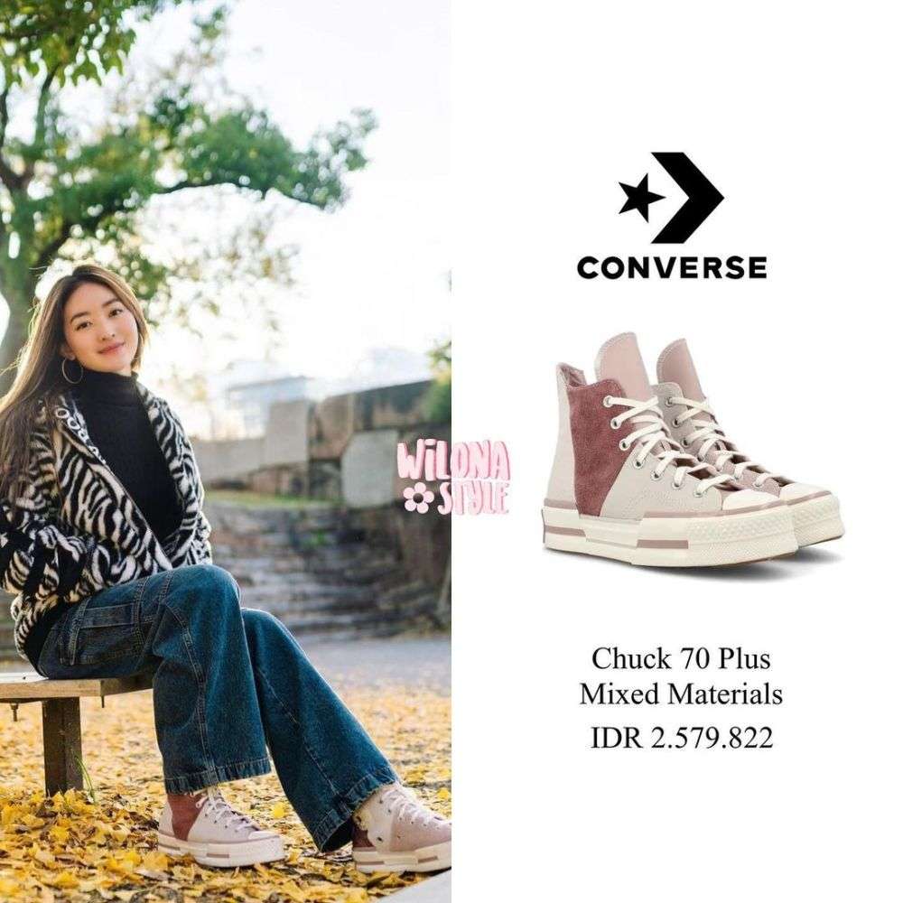 Potret Sekelas Natasha Wilona Pakai Sepatu Harga Rp300 Ribuan