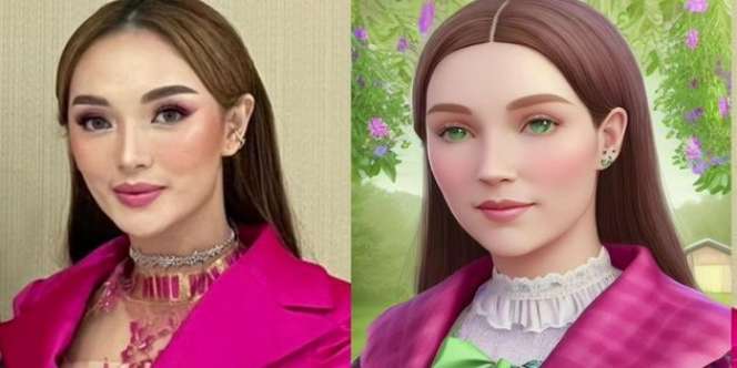 Begini Jadinya Jika Pedangdut Cantik Berubah Jadi Anime Efek AI, Lucinta Luna di Luar Nurul!