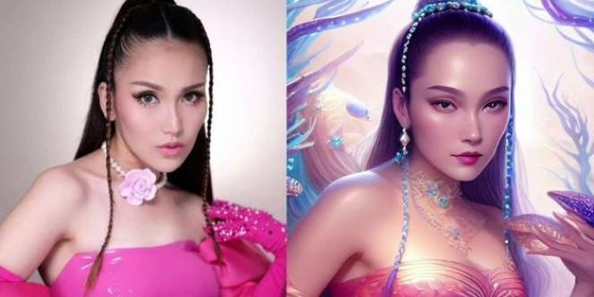 Begini Jadinya Jika Pedangdut Cantik Berubah Jadi Anime Efek AI, Lucinta Luna di Luar Nurul!