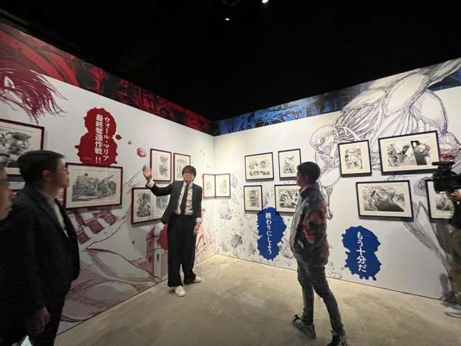 Potret Reza Arap Tak Berhenti Nganga Lihat Hasil Karya Hajime Isayama