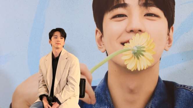 Sebelum Berangkat Wajib Militer Kim Mingue Gelar Fanmeeting di Jakarta