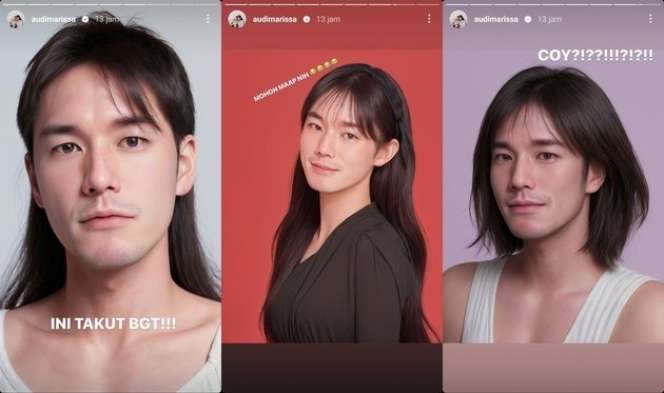 Potret Artis Pria Ikutan Tren Filter AI Korea yang Viral, Coki Pardede Malah Jadi Serem!