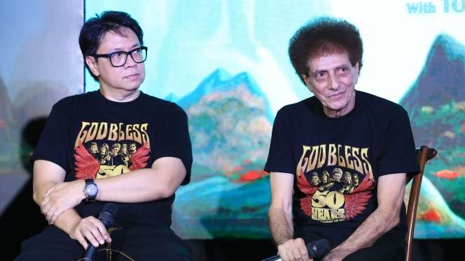 FOTO: Merayakan 50 Tahun Berkarya, God Bless Luncurkan Album 'Anthology', Suara Achmad Akbar Masih Menggelegar