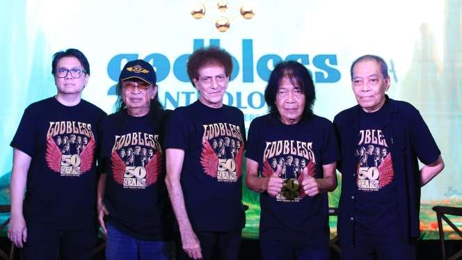 FOTO: Merayakan 50 Tahun Berkarya, God Bless Luncurkan Album 'Anthology', Suara Achmad Akbar Masih Menggelegar