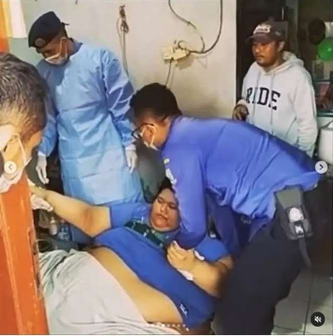 8 Potret Kondisi Terakhir Fajri, Pria Obesitas 300 Kg Sebelum Meninggal Dunia, Ini Penyebabnya!