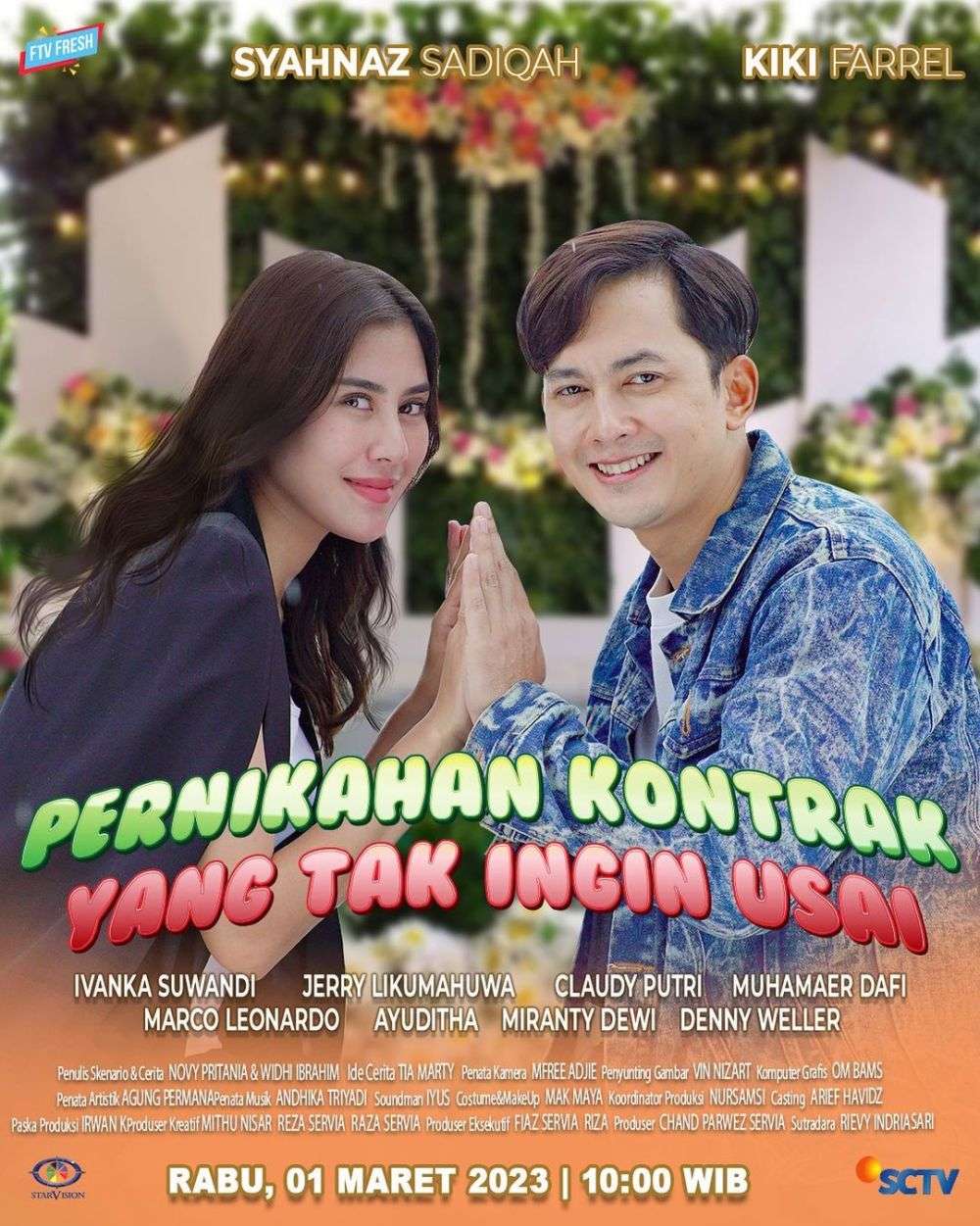 Potret Syahnaz Sadiqah Dikelilingi Aktor Tampan FTV