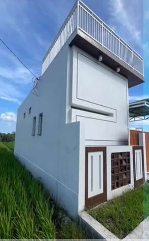 Viral Rumah Mewah di Tengah-Tengah Sawah, Ada Sungai Mengalir Bak Istana, Netizen: Enak Nggak Ada Tetangga Julid