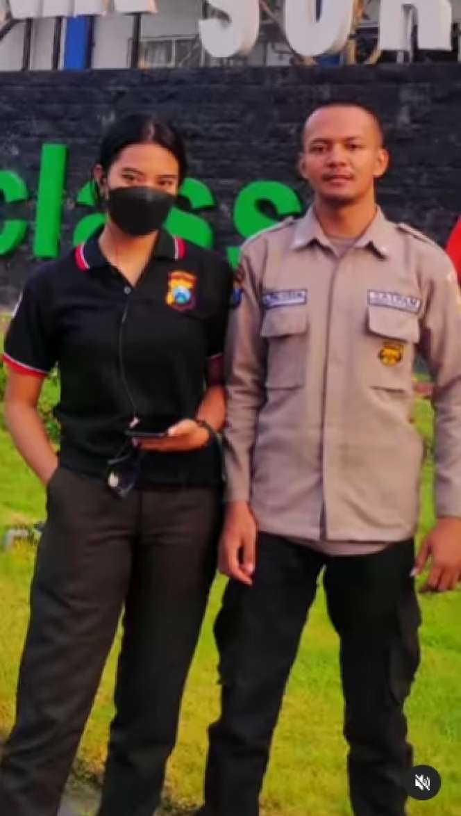 Viral Satpam Cantiknya Bak Bidadari, Ternyata Dulu Gagal Jadi Polwan, Lihat Potretnya Auto Terpikat
