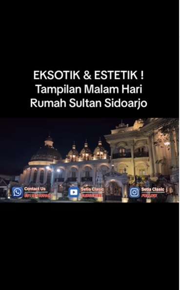 Potret Rumah Sultan Sidoarjo Saat Malam Hari, Penampakannya Bikin Melongo, Megah Bak Istana Kerajaan!