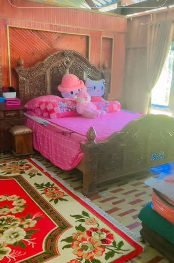 Potret Rumah Anti Sombong, Dari Luar Berdinding Kayu, Lihat Isi Dalamnya Penuh Perabotan Mewah!