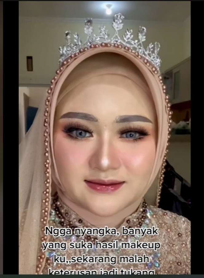 Wanita Ini Pamer Makeup Nikah Versi Sendiri VS MUA, Hasilnya Bak Bumi dan Langit