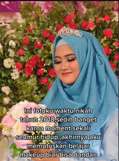 Wanita Ini Pamer Makeup Nikah Versi Sendiri VS MUA, Hasilnya Bak Bumi dan Langit