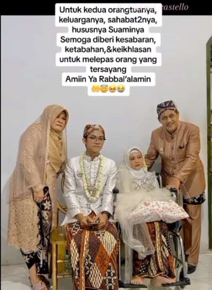 Kisah Pilu, Pengantin Wanita Meninggal Usai Resepsi, `Kini Neng Sudah Tidak Sakit Lagi`