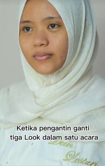 Pengantin Request Tiga Riasan Berbeda Saat Nikah, Tak Disangka Hasilnya Malah Bikin Salfok