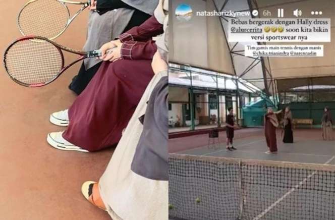 Gaya Seleb Berhijab saat Olahraga, Natasha Rizki Pakai Busana Syar'i 