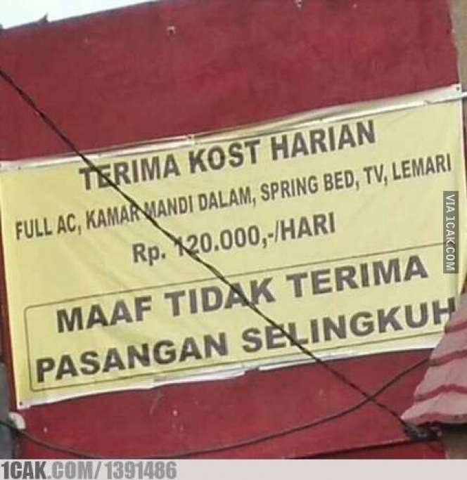 10 Potret Pengumuman Kos-kosan yang Isinya Bikin Ngakak, Perlu Dibaca Berulang Kali!
