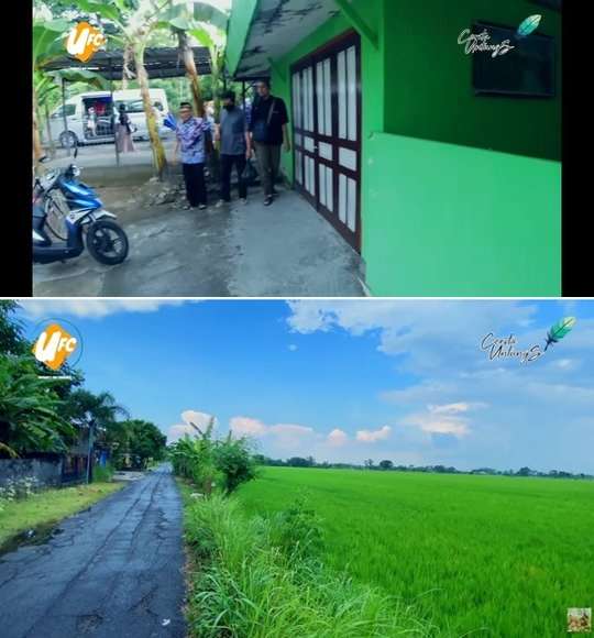 10 Potret Rumah Artis di Tengah Sawah, Terakhir Bak Istana di Kelilingi Persawahan, Surga Banget! 