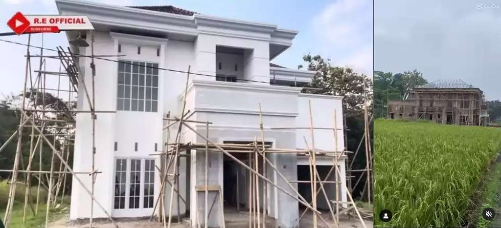 10 Potret Rumah Artis di Tengah Sawah, Terakhir Bak Istana di Kelilingi Persawahan, Surga Banget! 