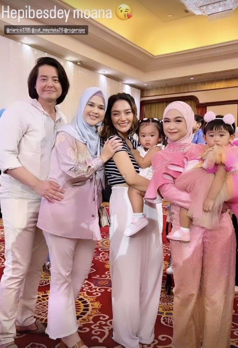 14 Gaya Artis Hadiri Ultah Moana Anak Ria Ricis, Busana Nathalie Holscher Jadi Sorotan, Bak ABG!