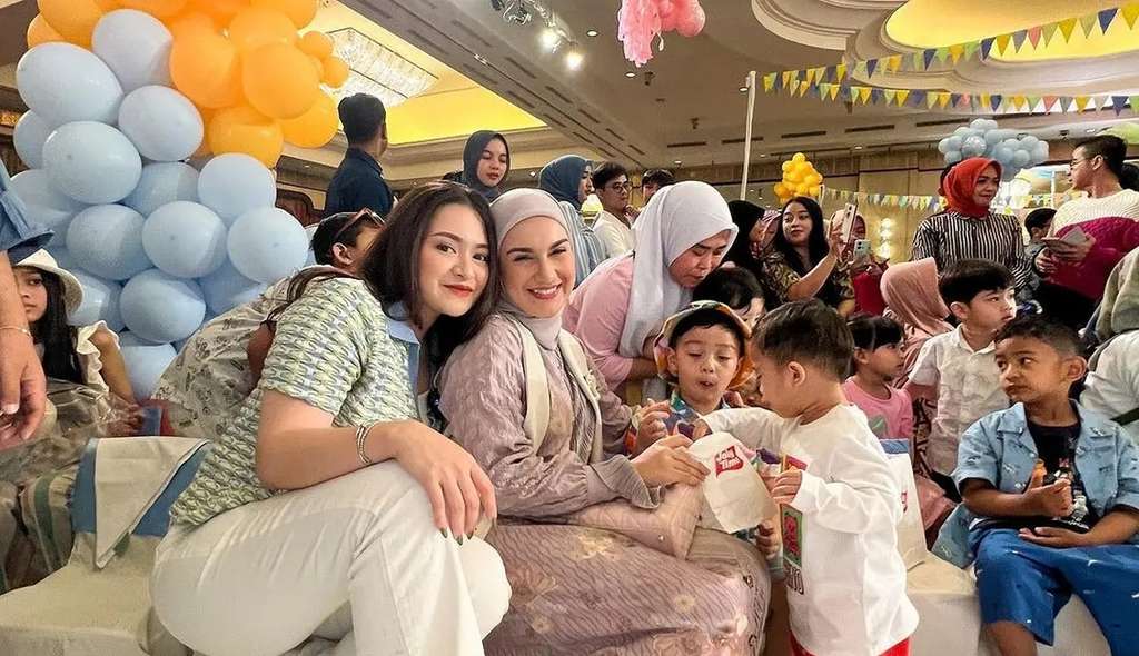 14 Gaya Artis Hadiri Ultah Moana Anak Ria Ricis, Busana Nathalie Holscher Jadi Sorotan, Bak ABG!