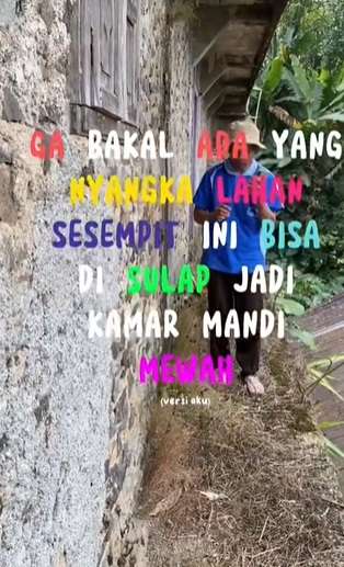 Nekat Bikin Kamar Mandi di Lahan Super Sempit, Hasilnya Malah Kayak Gini…