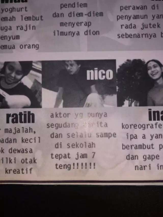 7 Foto Jadul Artis di Buku Tahunan Sekolah, Ayu Ting Ting Jadi Sorotan, Ada yang Kocak Banget!