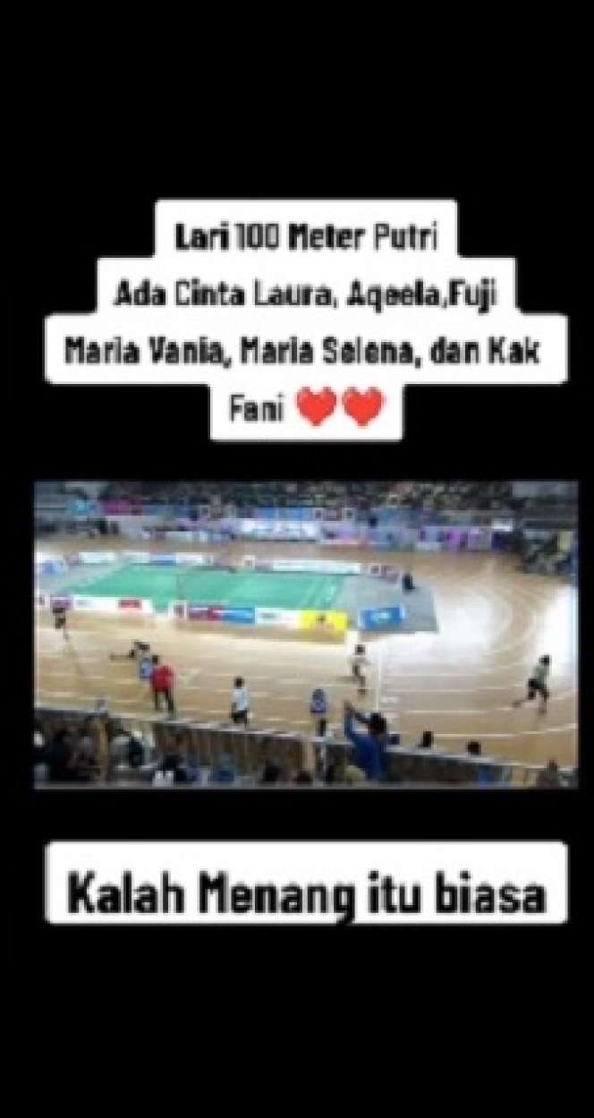 Gaya Maria Vania saat Ikutan Lomba Lari, Malah Bikin Salfok, Sempat Terjatuh...