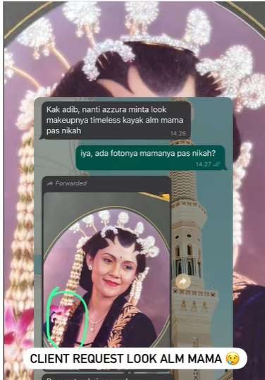 Pengantin Ini Request Look Makeup Seperti Mendiang Sang Ibu, Hasilnya Malah Bikin Mewek