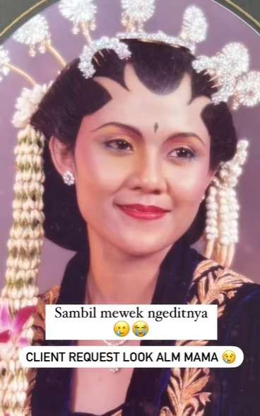 Pengantin Ini Request Look Makeup Seperti Mendiang Sang Ibu, Hasilnya Malah Bikin Mewek