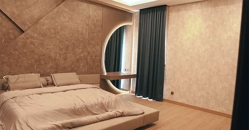 Potret Rumah Baru YouTuber Brandon Kent Bergaya Modern, Ada Efek 3D Dalam Dinding Kamar