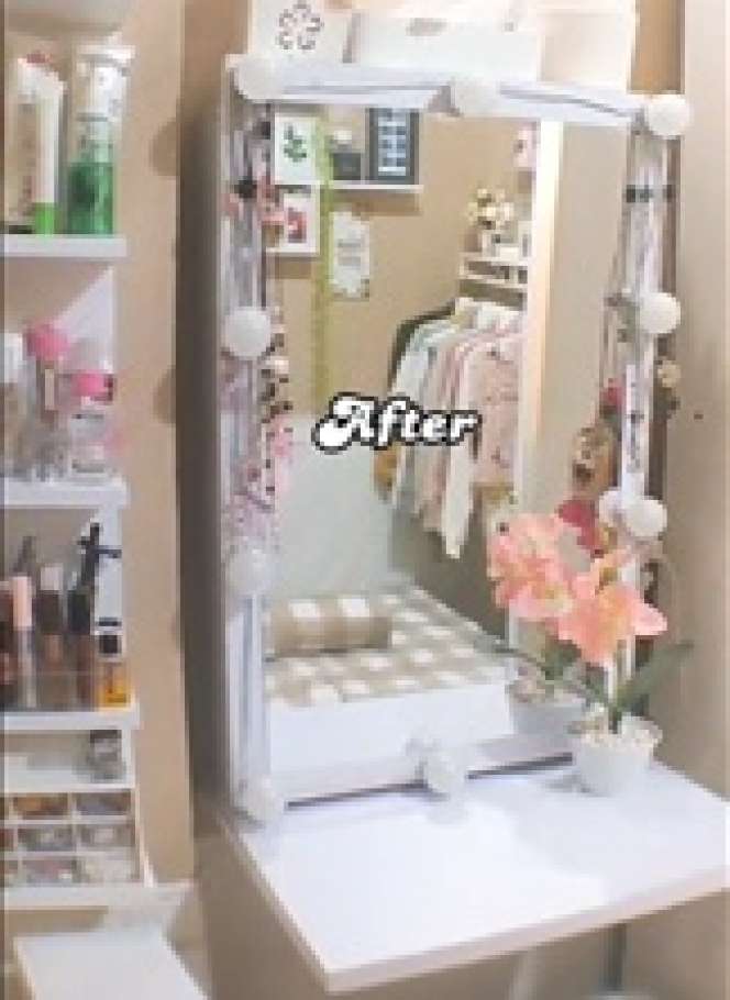 9 Potret Renovasi Kamar Cewek yang awut-awutan Jadi Estetik Bak Toko IKEA, Bikin Betah Gak Pingin Keluar