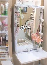 9 Potret Renovasi Kamar Cewek yang awut-awutan Jadi Estetik Bak Toko IKEA, Bikin Betah Gak Pingin Keluar