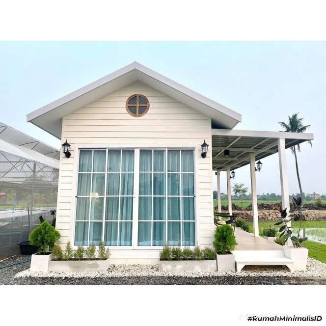 8 Potret Rumah Minimalis nan Estetik Pinggir Sawah, Vibes-nya Kayak di Homestay Bali