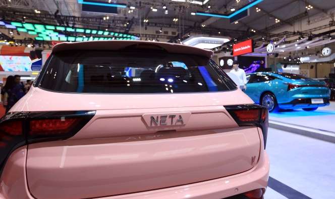 Perdana Nongol di GIIAS 2023, NETA Pamer Mobil Listrik ala Lamborghini