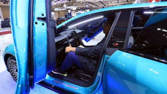 Perdana Nongol di GIIAS 2023, NETA Pamer Mobil Listrik ala Lamborghini