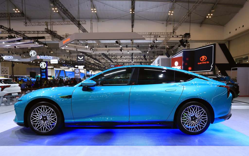 Perdana Nongol di GIIAS 2023, NETA Pamer Mobil Listrik ala Lamborghini