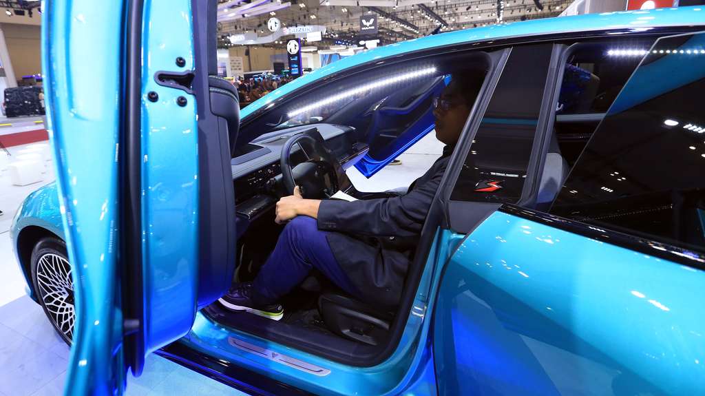 Perdana Nongol di GIIAS 2023, NETA Pamer Mobil Listrik ala Lamborghini