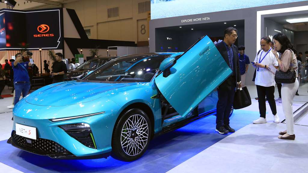 Perdana Nongol di GIIAS 2023, NETA Pamer Mobil Listrik ala Lamborghini