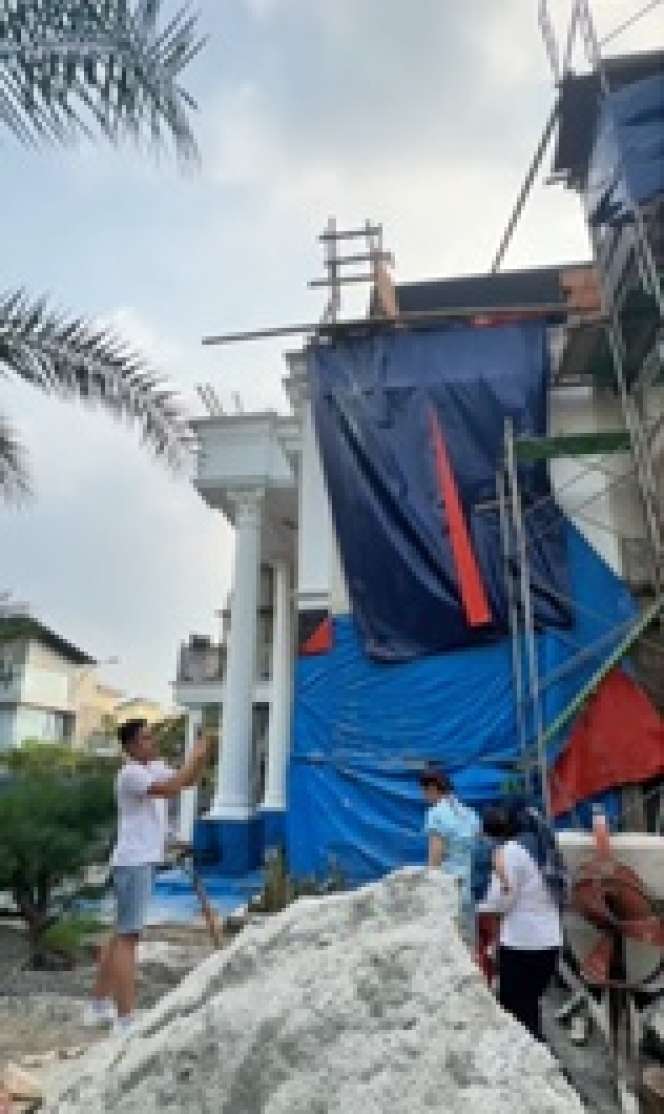 Bentar Lagi Jadi, Intip Progres Rumah Mewah Beauty Vlogger Nanda Arsyinta, Pilar-Pilarnya Megah Kayak Arsitektur Yunani Kuno