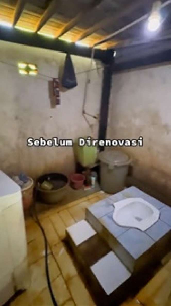Renovasi Total, Kamar Mandi Jadul Ini Berubah Jadi Lebih Modern, Model Toilet Lamanya Bikin Salfok