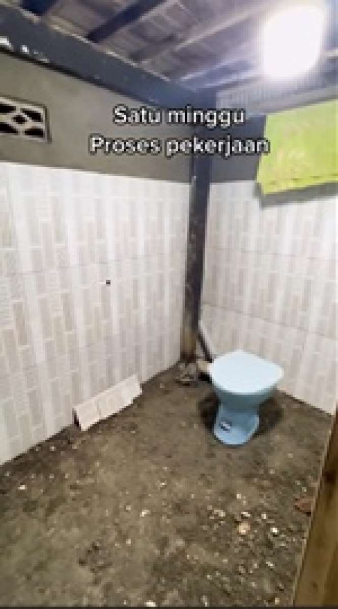 Renovasi Total, Kamar Mandi Jadul Ini Berubah Jadi Lebih Modern, Model Toilet Lamanya Bikin Salfok