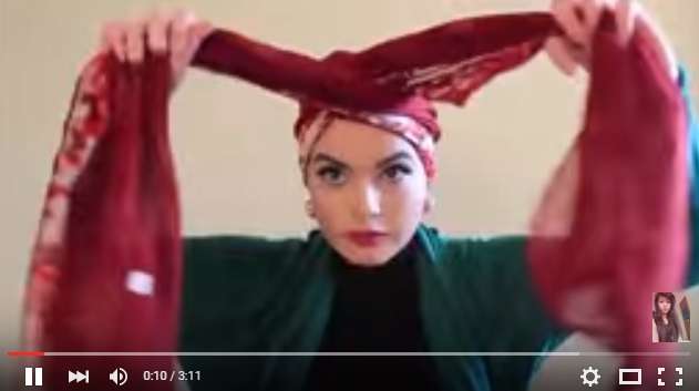 Tutorial Hijab Turban yang Simpel