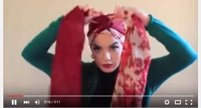 Tutorial Hijab Turban yang Simpel