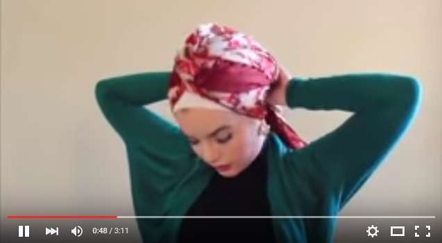 Tutorial Hijab Turban yang Simpel
