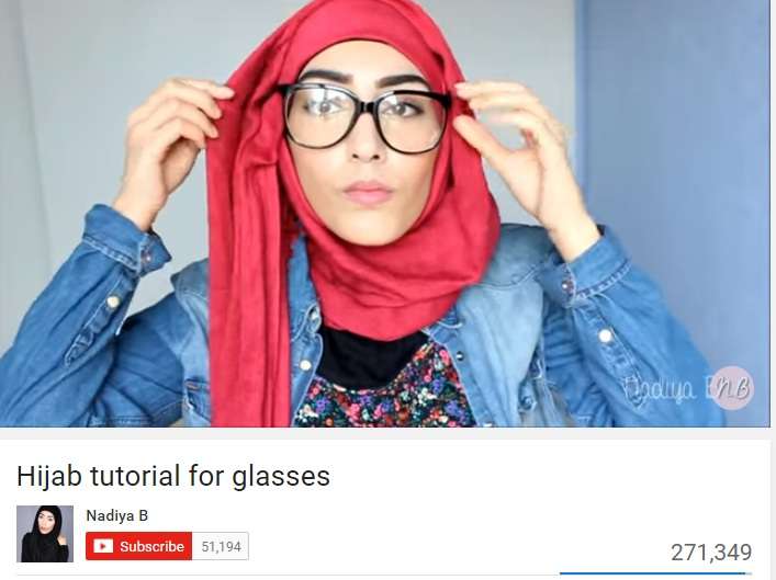 Hijab Tutorial si Pengguna Kacamata